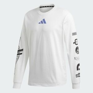 ADIDAS MENS 'GLOBAL' LONG SLEEVE TEE